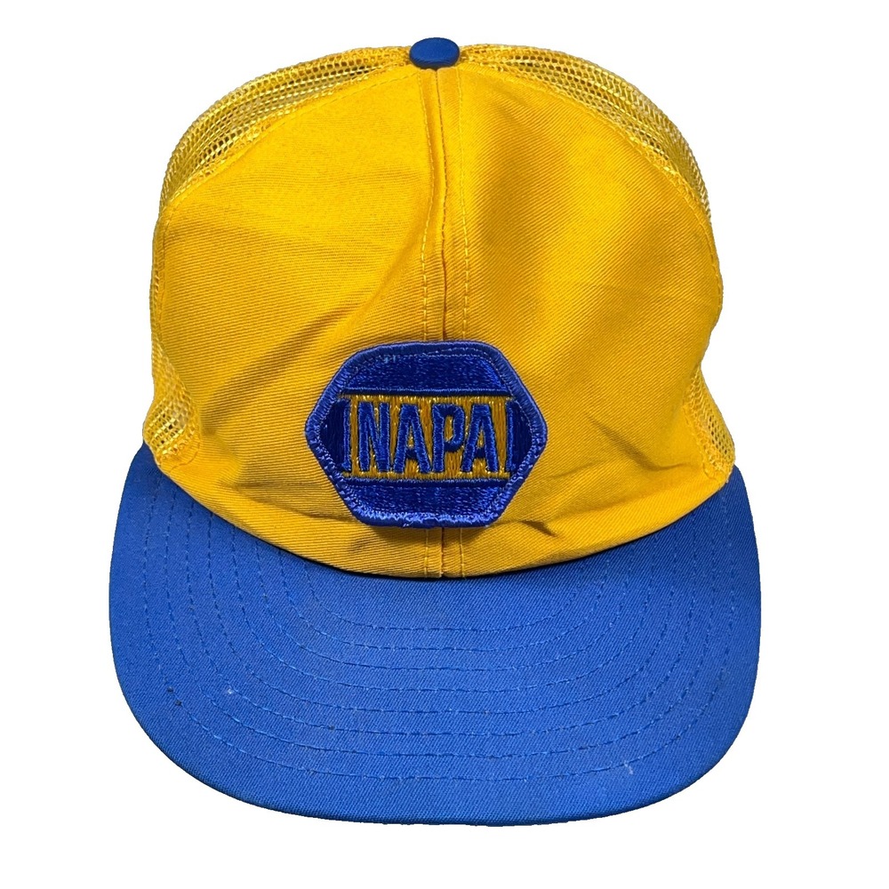 Vintage Napa Trucker Hat Cap Louisville MFG Made In USA 80s USA Patch Snapback